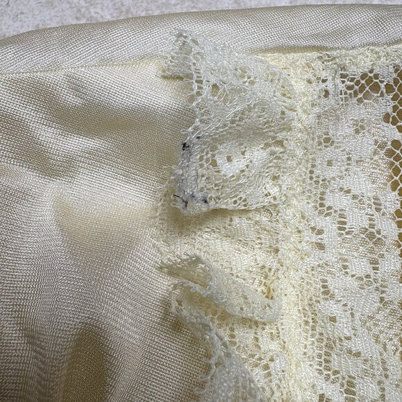 Vintage Shadow Line Nightgown & Robe Set Yellow Size Medium NWOT - Picture 7 of 15